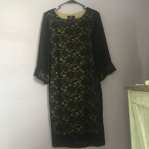 Black and Gold Dress